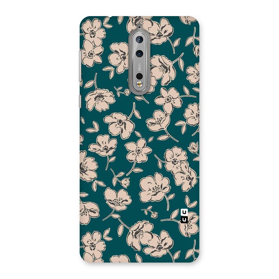 Beauty Green Bloom Back Case for Nokia 8