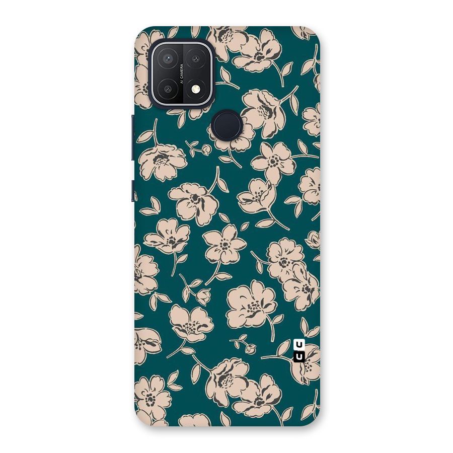 Beauty Green Bloom Back Case for Oppo A15s