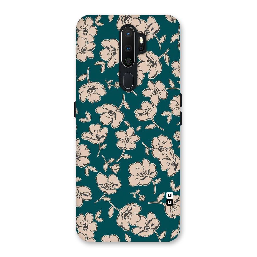 Beauty Green Bloom Back Case for Oppo A5 (2020)