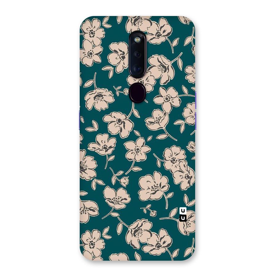 Beauty Green Bloom Back Case for Oppo F11 Pro