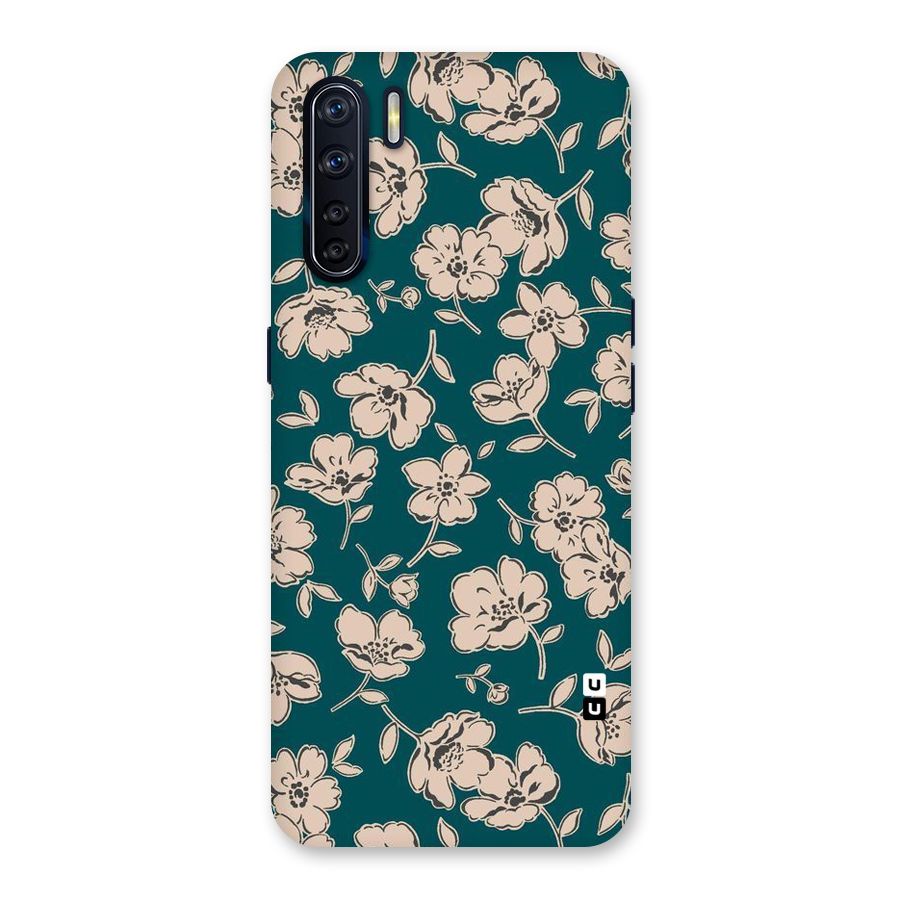 Beauty Green Bloom Back Case for Oppo F15