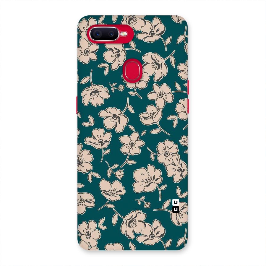 Beauty Green Bloom Back Case for Oppo F9 Pro
