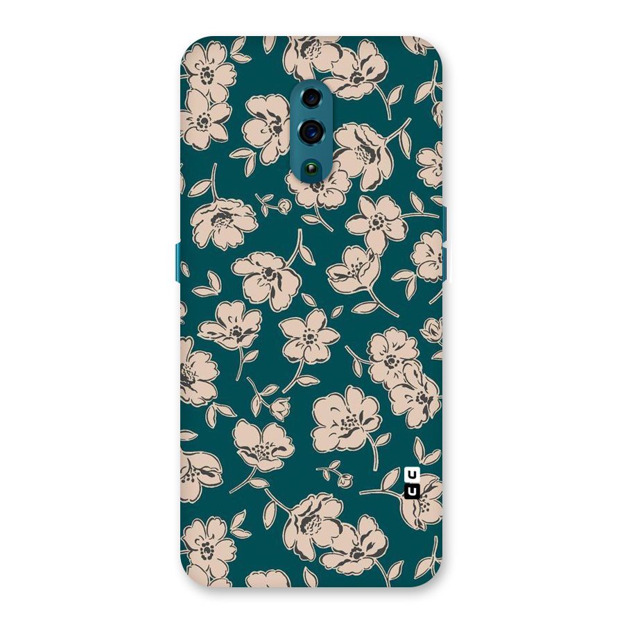 Beauty Green Bloom Back Case for Oppo Reno