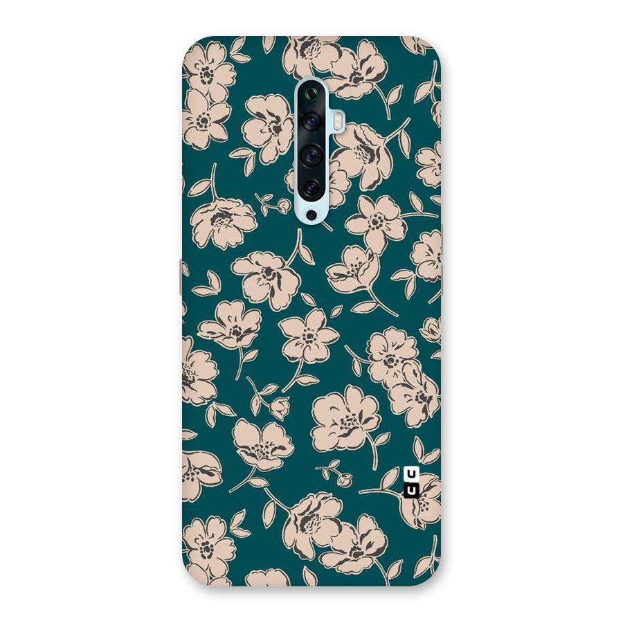 Beauty Green Bloom Back Case for Oppo Reno2 F