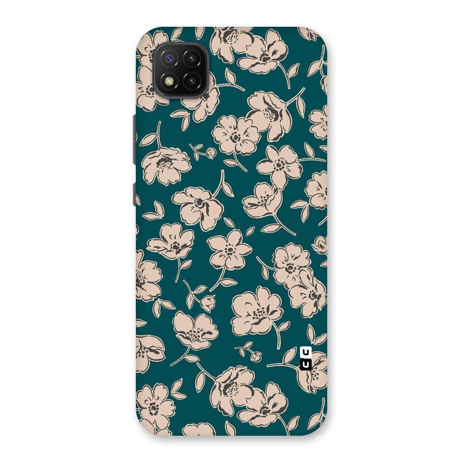 Beauty Green Bloom Back Case for Poco C3