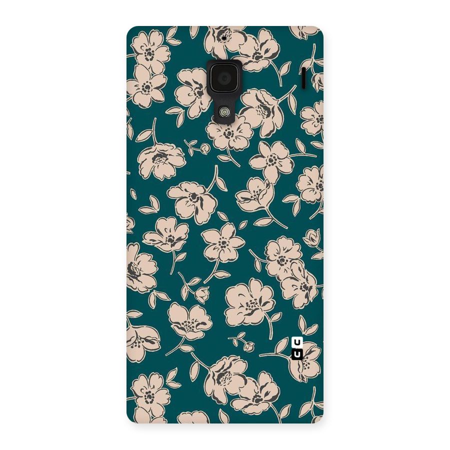 Beauty Green Bloom Back Case for Redmi 1S