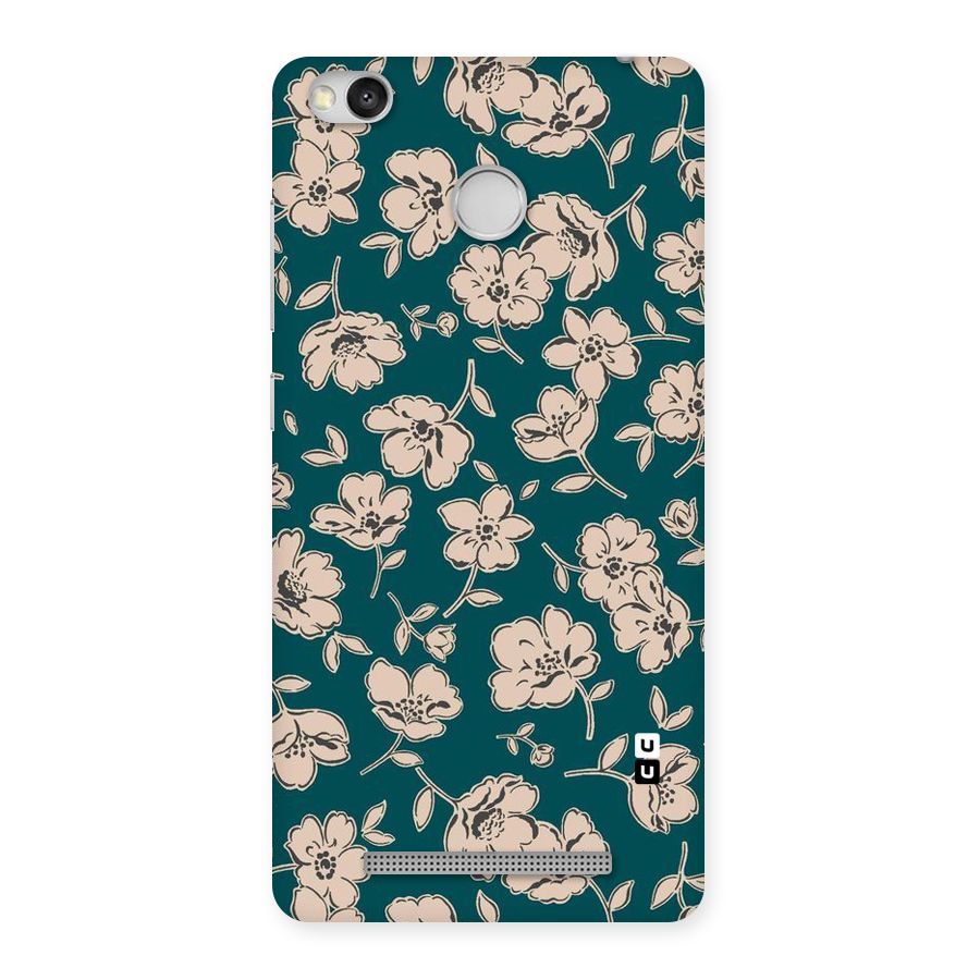 Beauty Green Bloom Back Case for Redmi 3S Prime