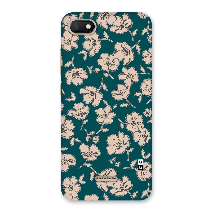 Beauty Green Bloom Back Case for Redmi 6A