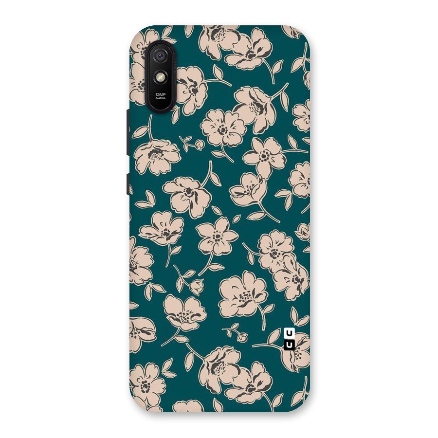 Beauty Green Bloom Back Case for Redmi 9i