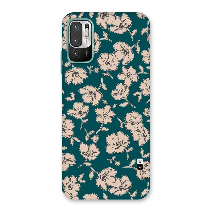 Beauty Green Bloom Back Case for Redmi Note 10T 5G