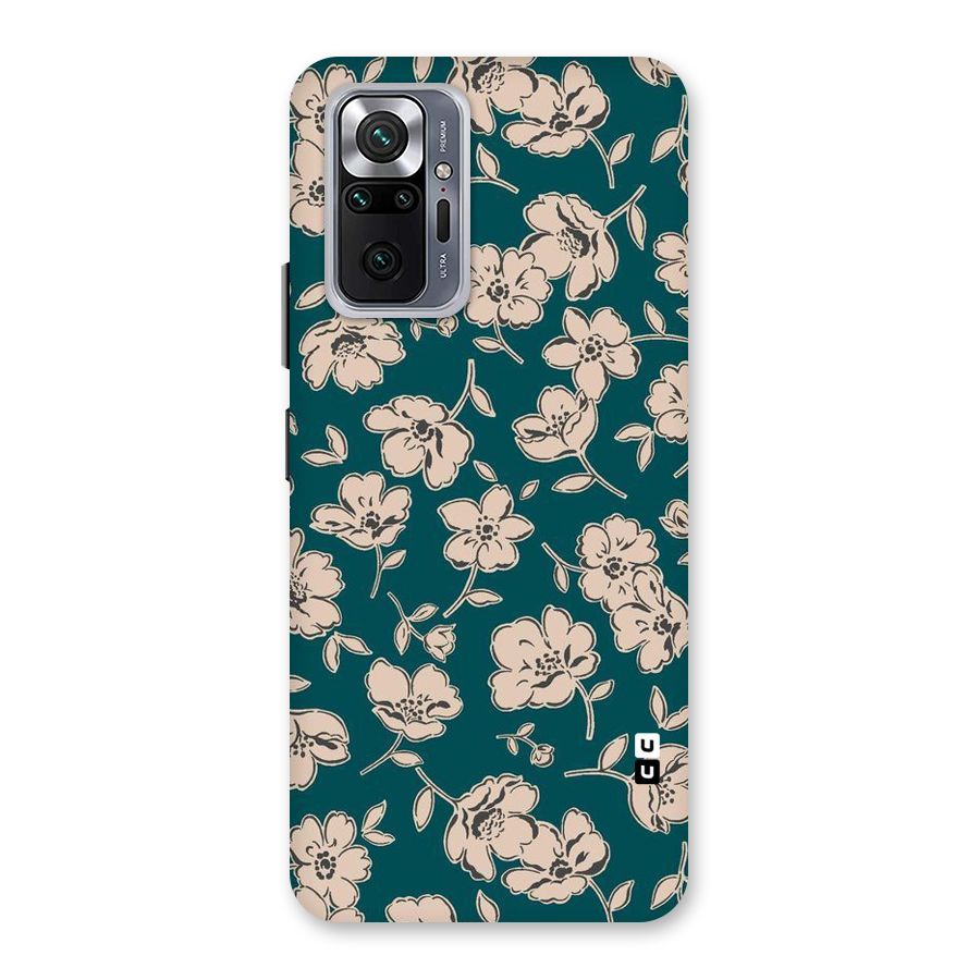 Beauty Green Bloom Back Case for Redmi Note 10 Pro