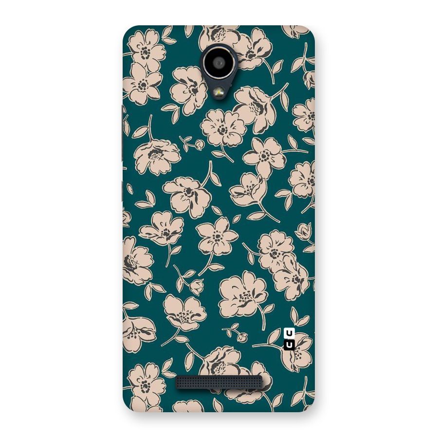 Beauty Green Bloom Back Case for Redmi Note 2