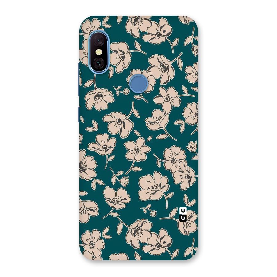 Beauty Green Bloom Back Case for Redmi Note 6 Pro