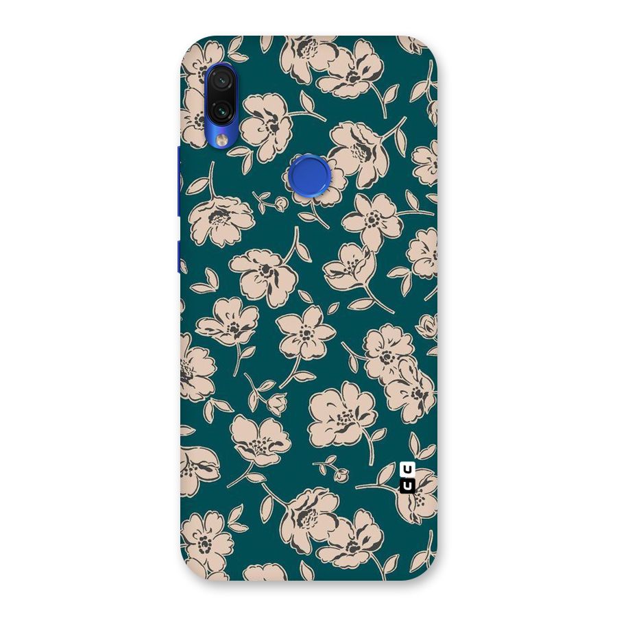 Beauty Green Bloom Back Case for Redmi Note 7S