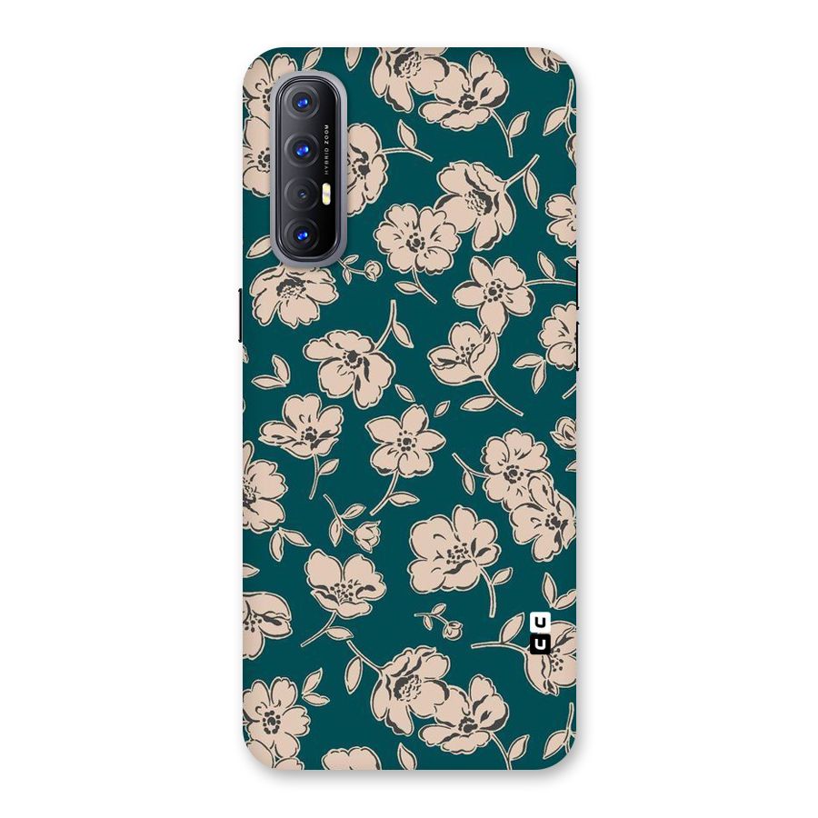 Beauty Green Bloom Back Case for Reno3 Pro