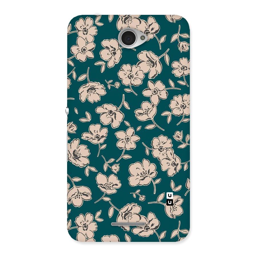 Beauty Green Bloom Back Case for Sony Xperia E4