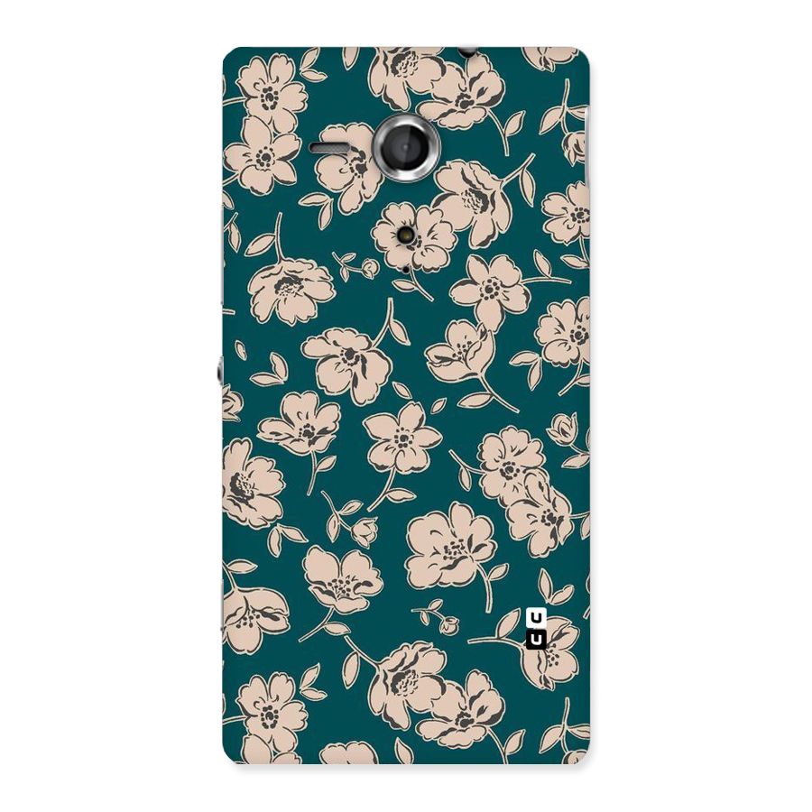 Beauty Green Bloom Back Case for Sony Xperia SP