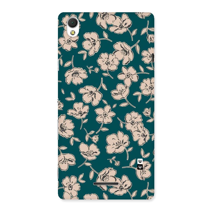 Beauty Green Bloom Back Case for Sony Xperia T3