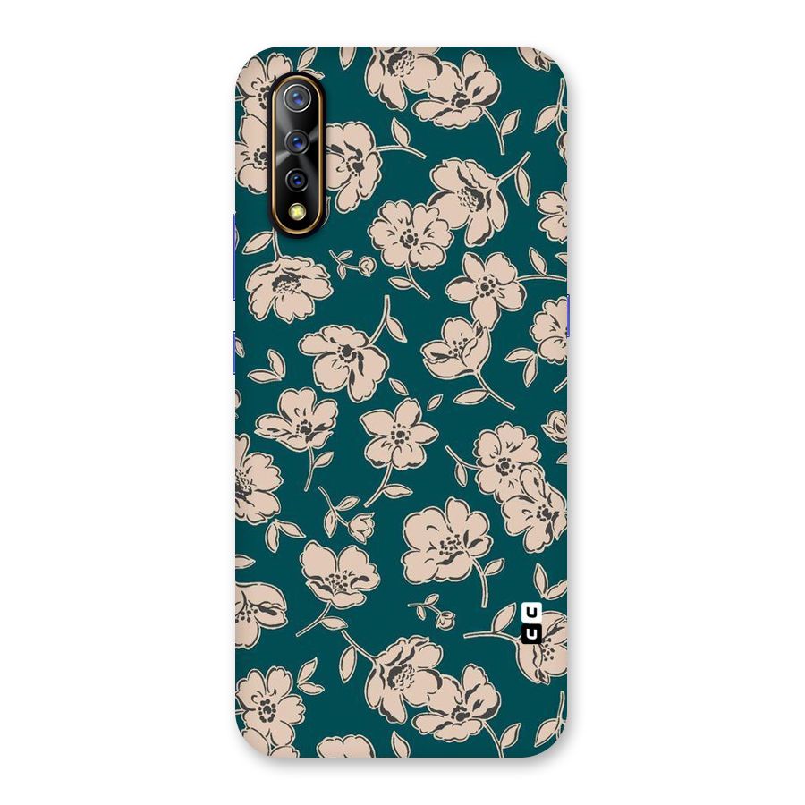 Beauty Green Bloom Back Case for Vivo S1