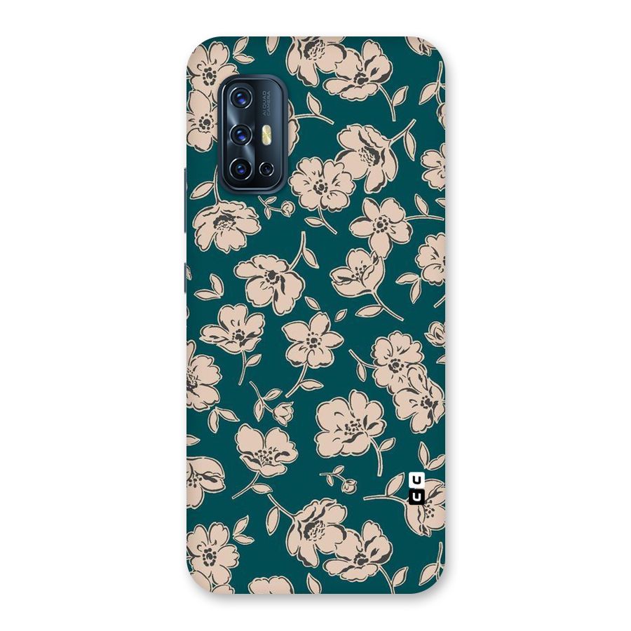 Beauty Green Bloom Back Case for Vivo V17