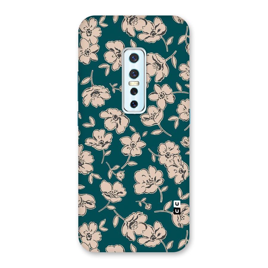 Beauty Green Bloom Back Case for Vivo V17 Pro
