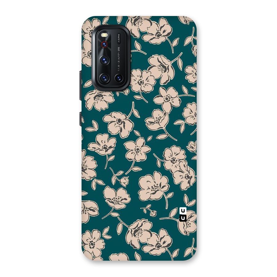 Beauty Green Bloom Back Case for Vivo V19