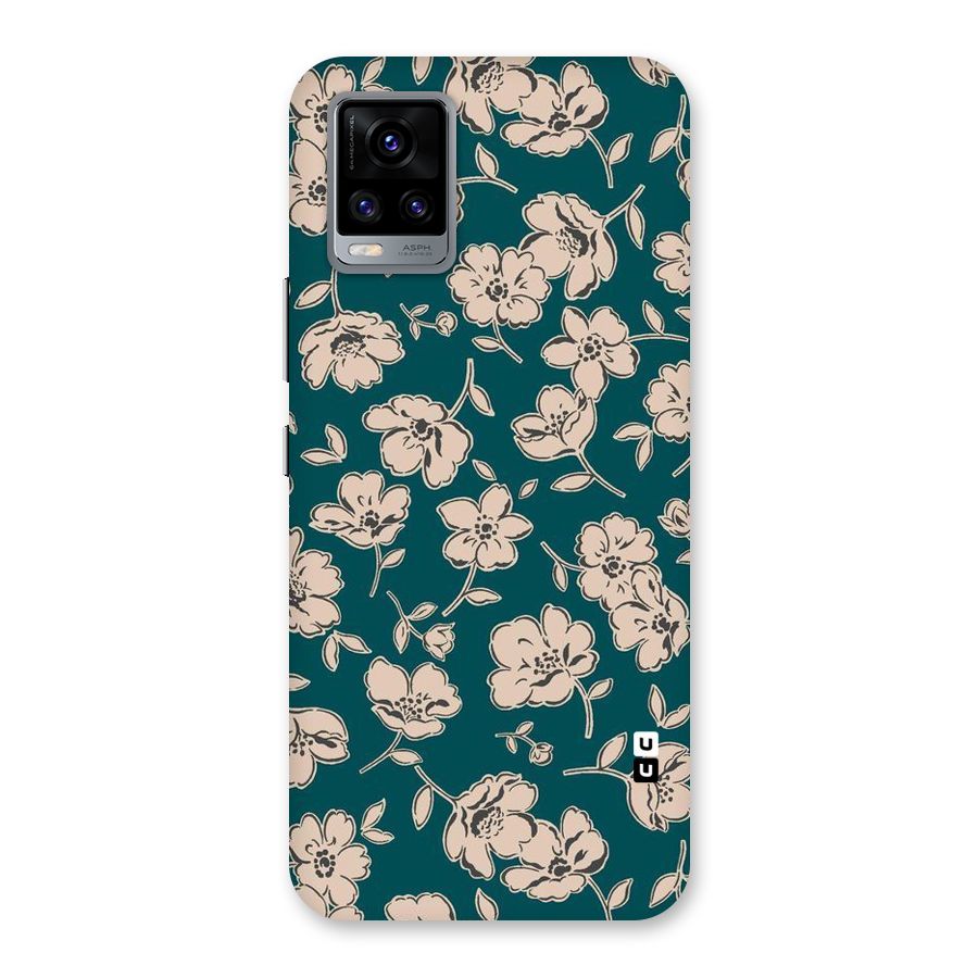 Beauty Green Bloom Back Case for Vivo V20