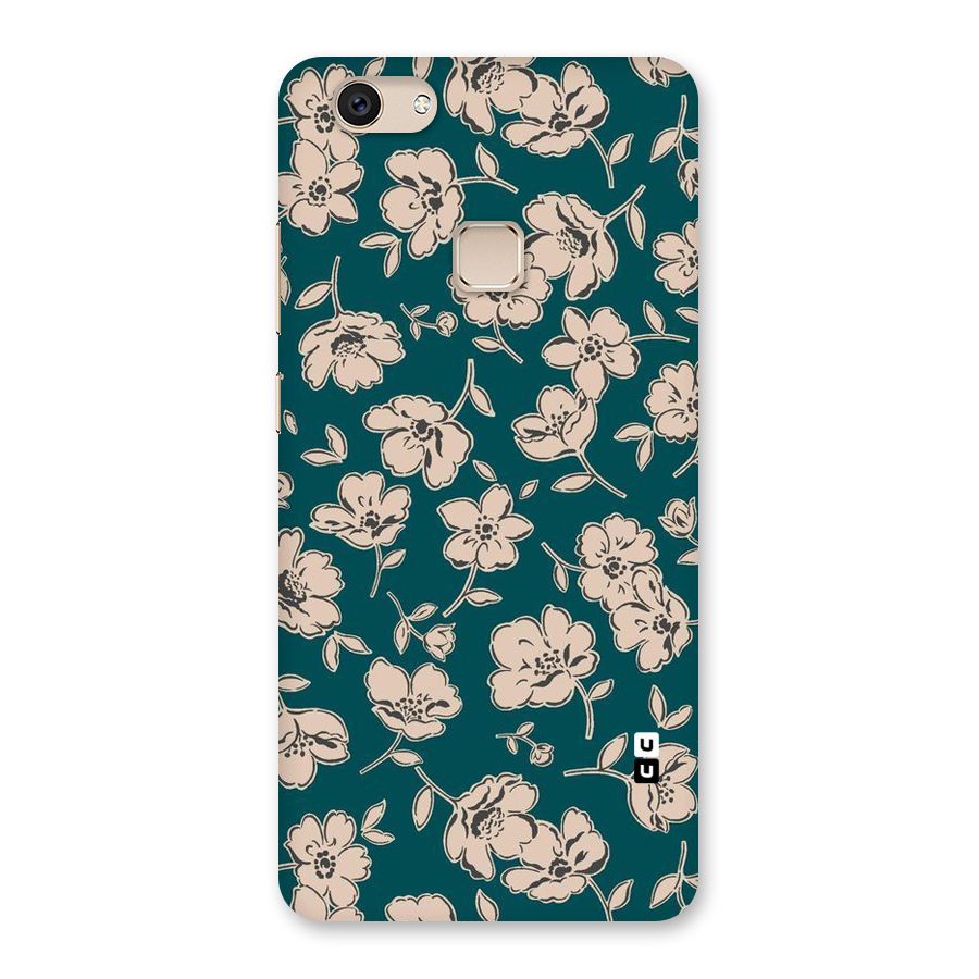 Beauty Green Bloom Back Case for Vivo V7