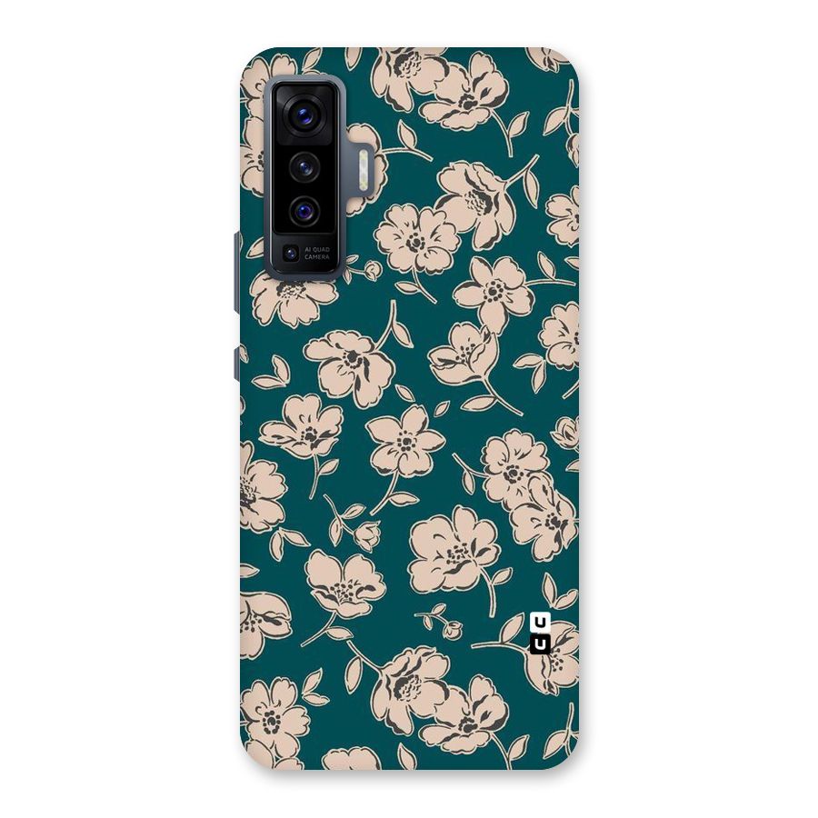 Beauty Green Bloom Back Case for Vivo X50
