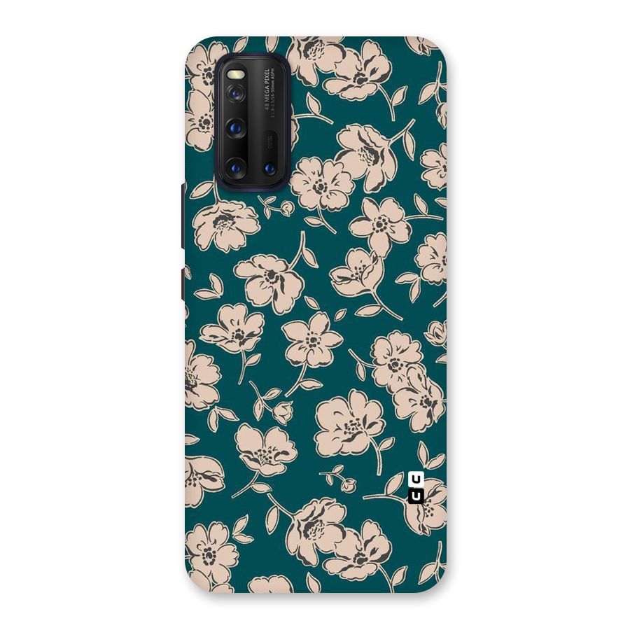 Beauty Green Bloom Back Case for Vivo iQOO 3