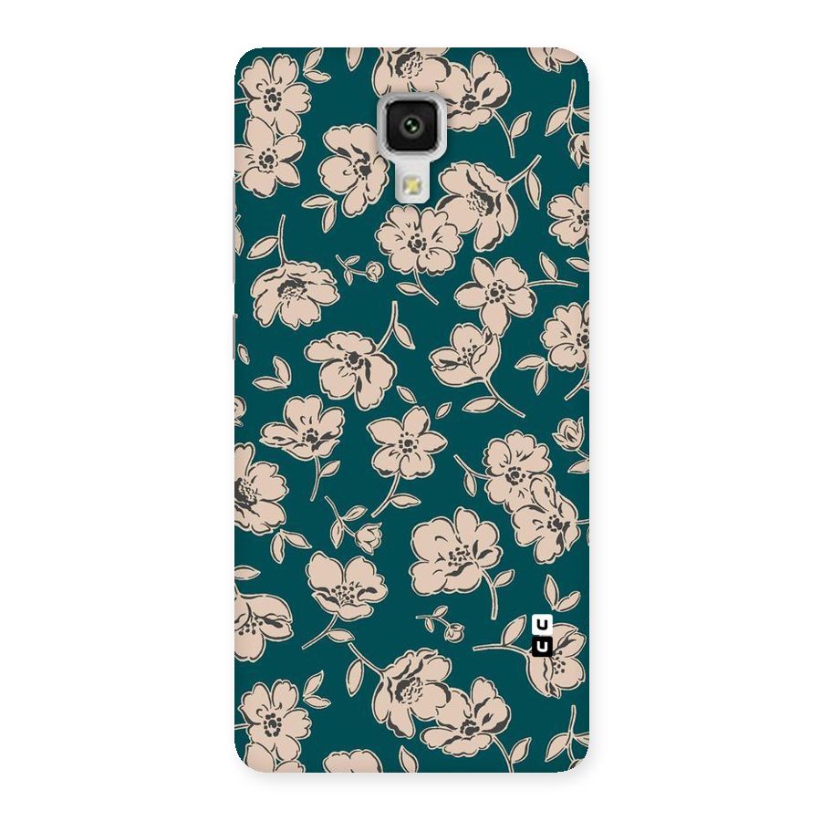 Beauty Green Bloom Back Case for Xiaomi Mi 4