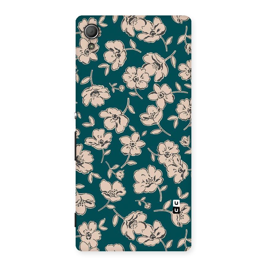 Beauty Green Bloom Back Case for Xperia Z4