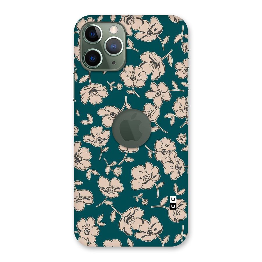 Beauty Green Bloom Back Case for iPhone 11 Pro Logo  Cut