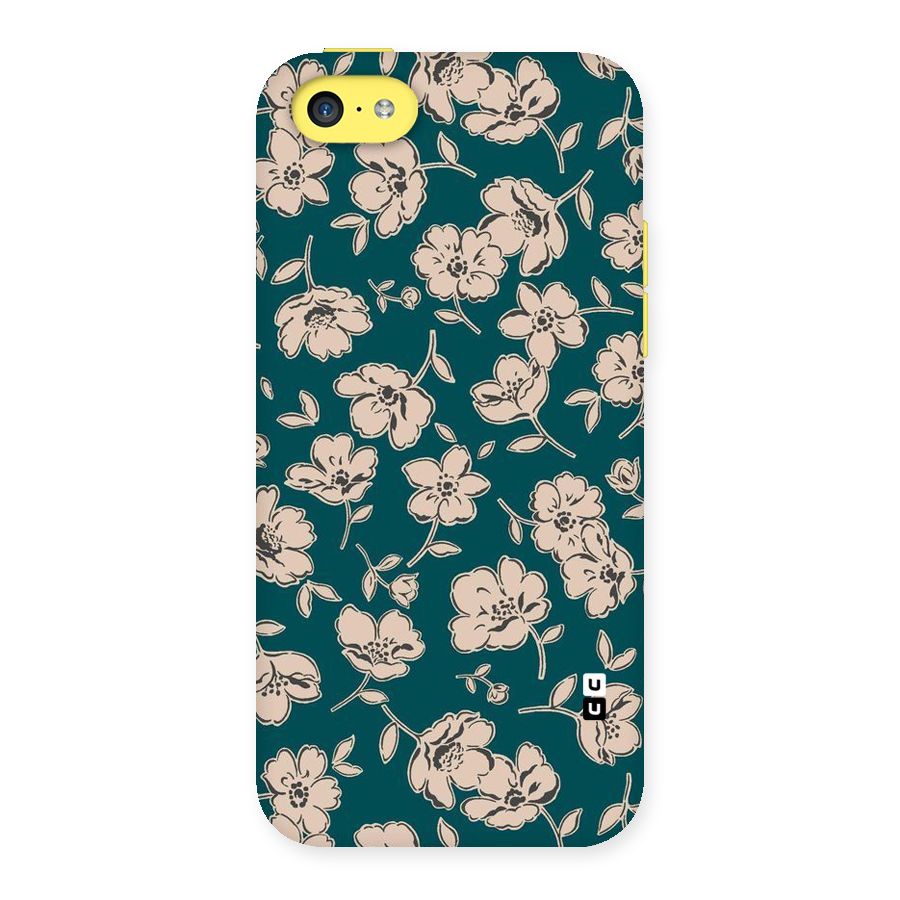 Beauty Green Bloom Back Case for iPhone 5C