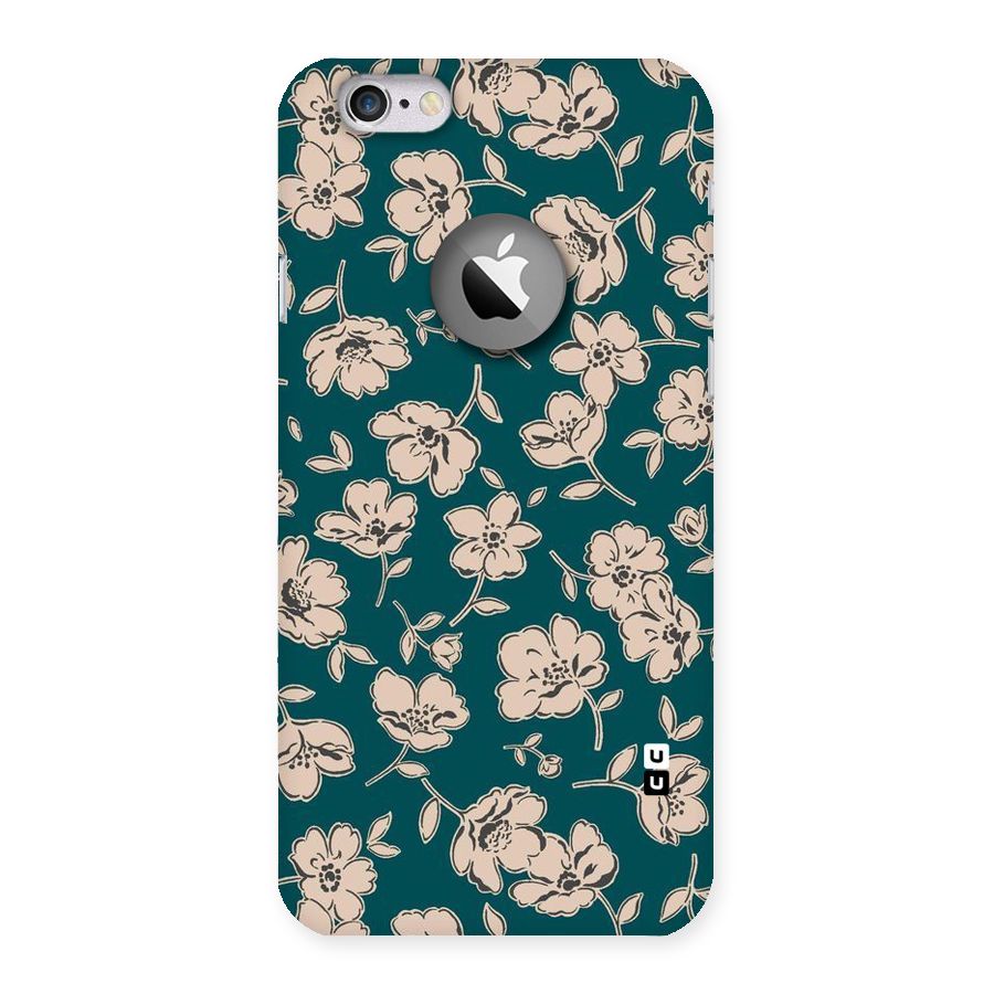 Beauty Green Bloom Back Case for iPhone 6 Logo Cut