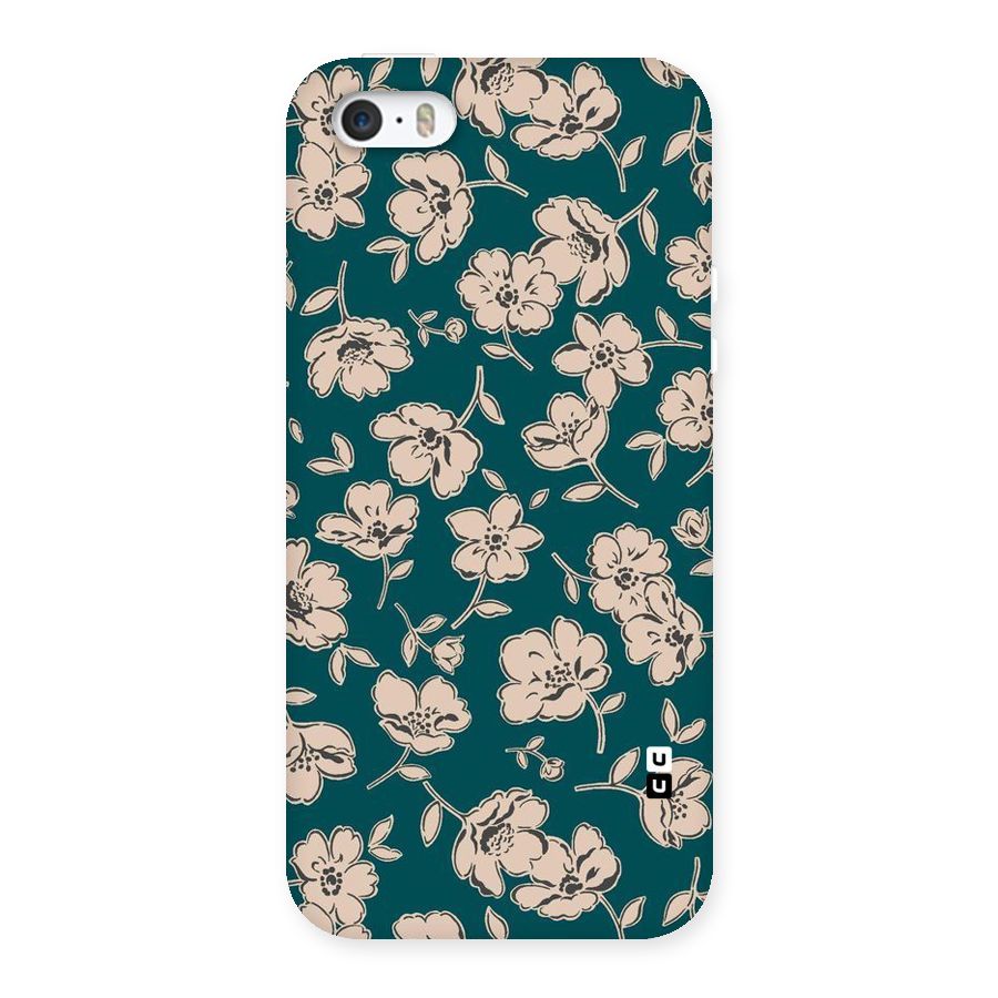 Beauty Green Bloom Back Case for iPhone SE