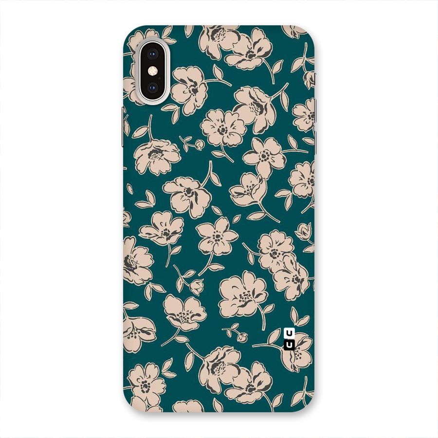 Beauty Green Bloom Back Case for iPhone XS Max