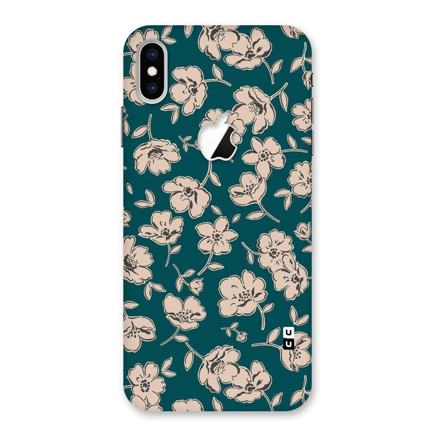 Beauty Green Bloom Back Case for iPhone XS Max Apple Cut