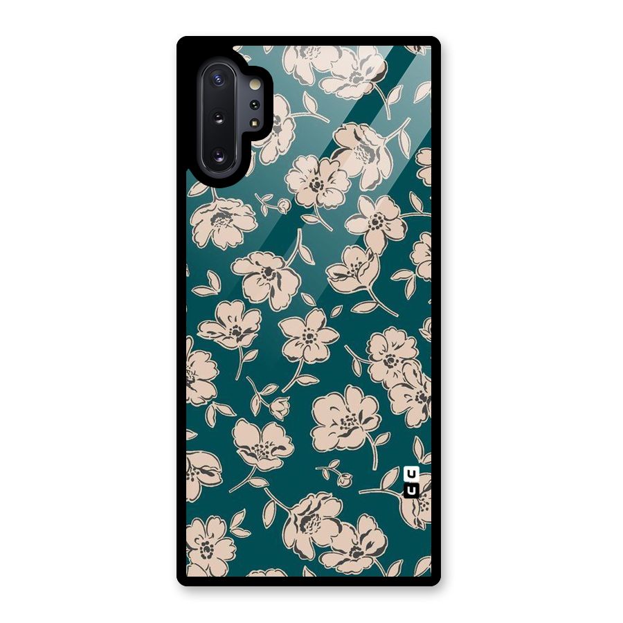 Beauty Green Bloom Glass Back Case for Galaxy Note 10 Plus