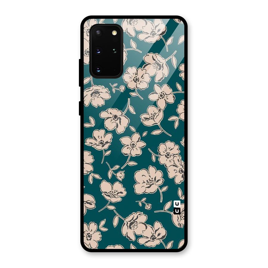 Beauty Green Bloom Glass Back Case for Galaxy S20 Plus