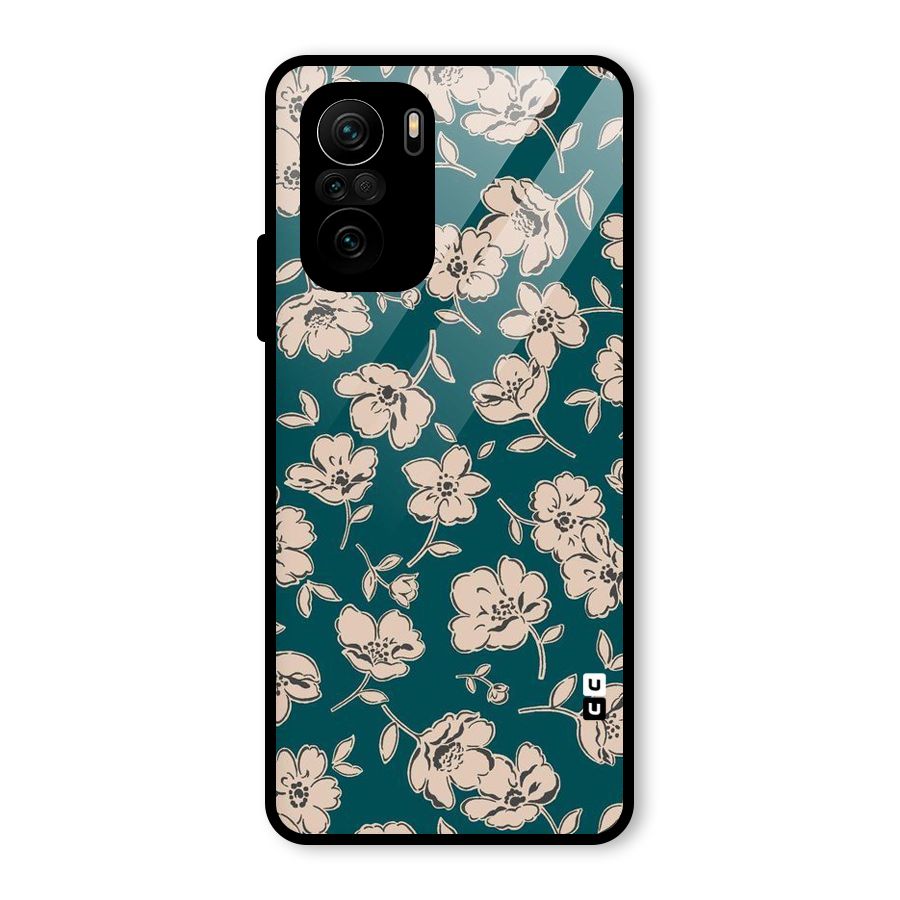 Beauty Green Bloom Glass Back Case for Mi 11x