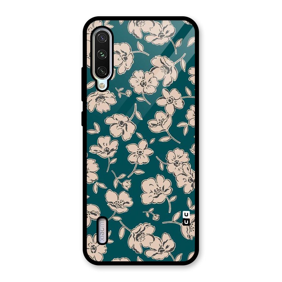 Beauty Green Bloom Glass Back Case for Mi A3