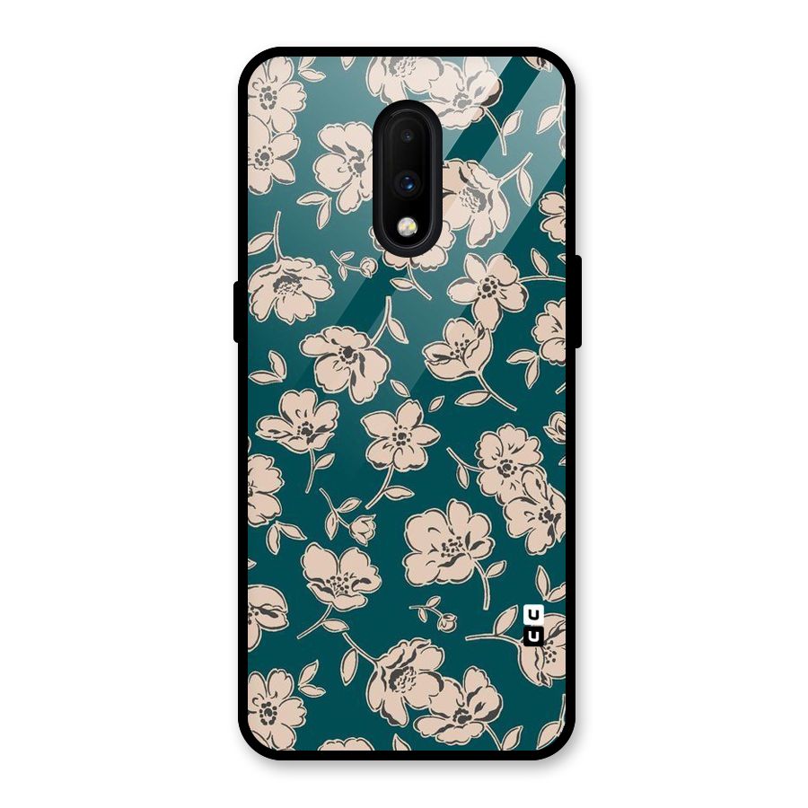 Beauty Green Bloom Glass Back Case for OnePlus 7