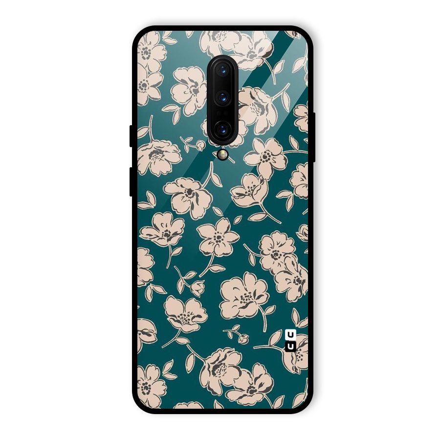 Beauty Green Bloom Glass Back Case for OnePlus 7 Pro