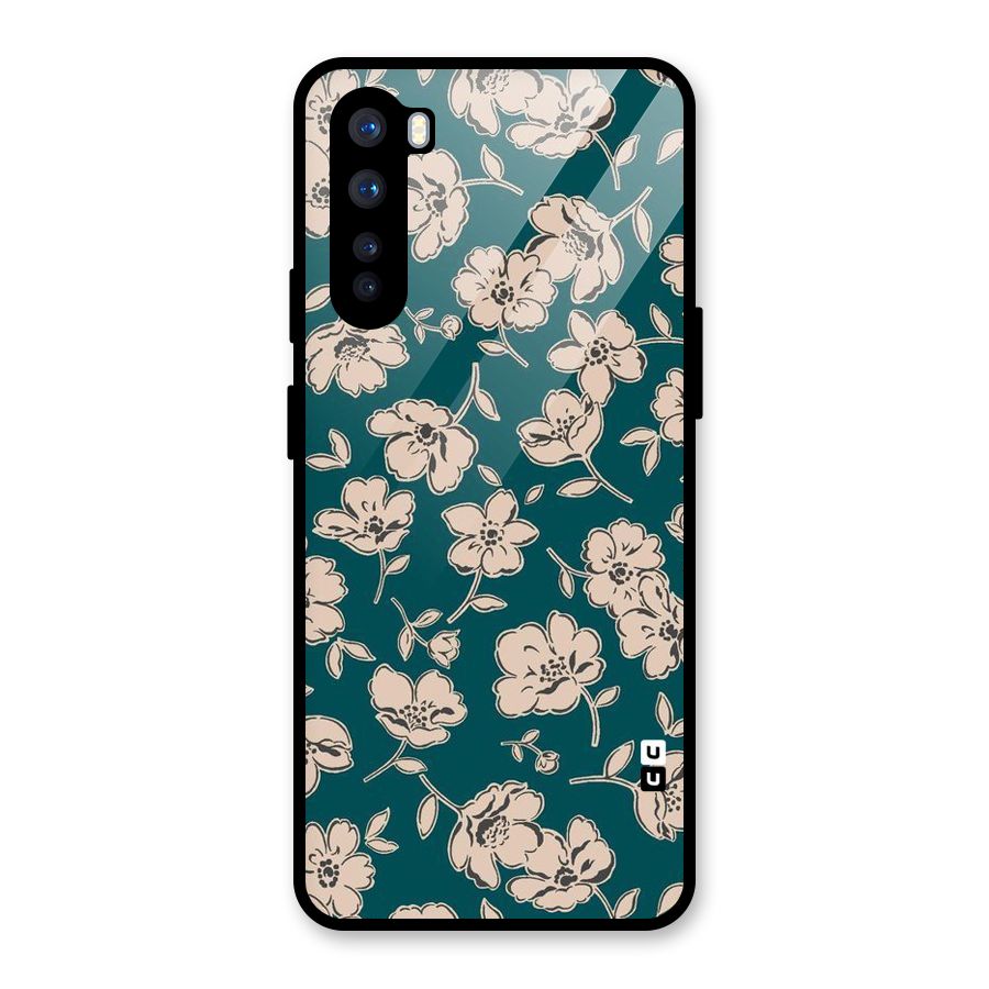 Beauty Green Bloom Glass Back Case for OnePlus Nord