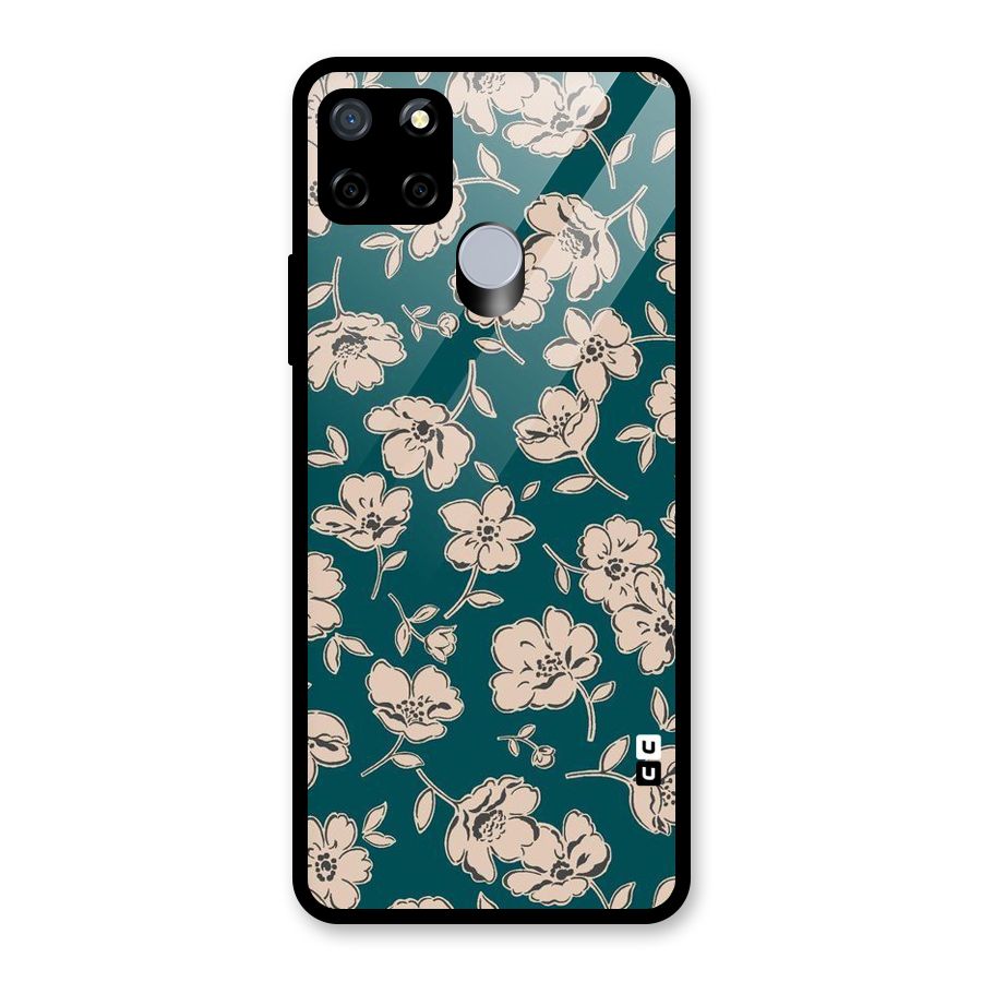 Beauty Green Bloom Glass Back Case for Realme Narzo 20