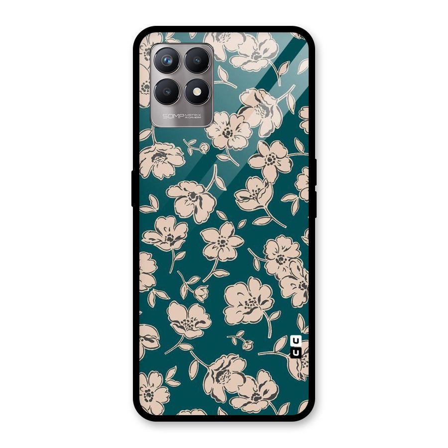 Beauty Green Bloom Glass Back Case for Realme Narzo 50