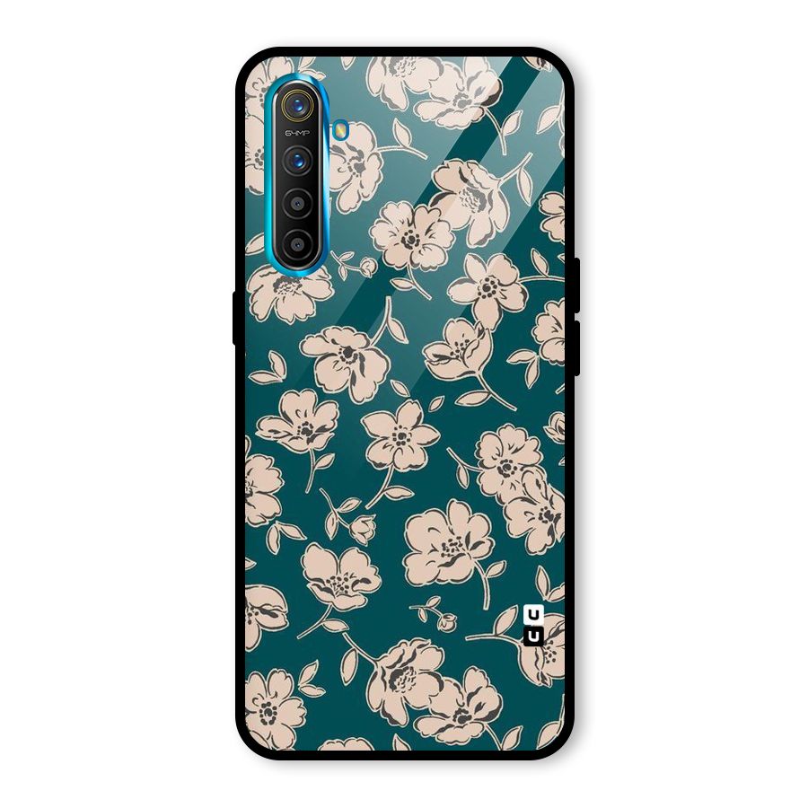 Beauty Green Bloom Glass Back Case for Realme X2