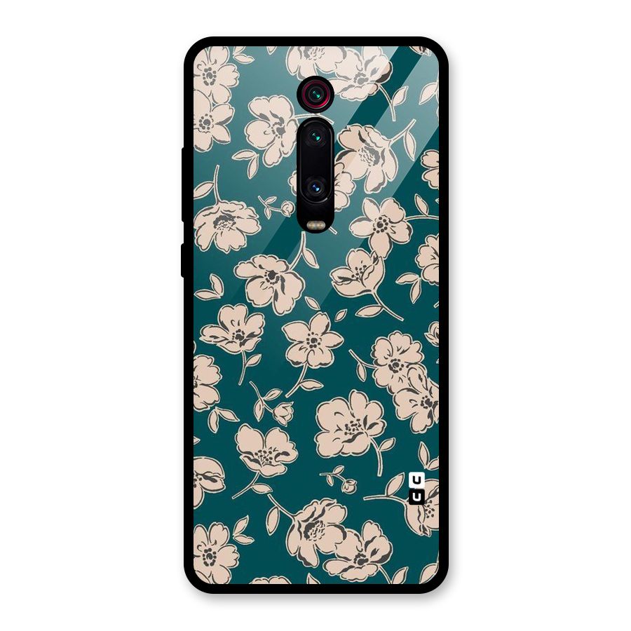 Beauty Green Bloom Glass Back Case for Redmi K20 Pro