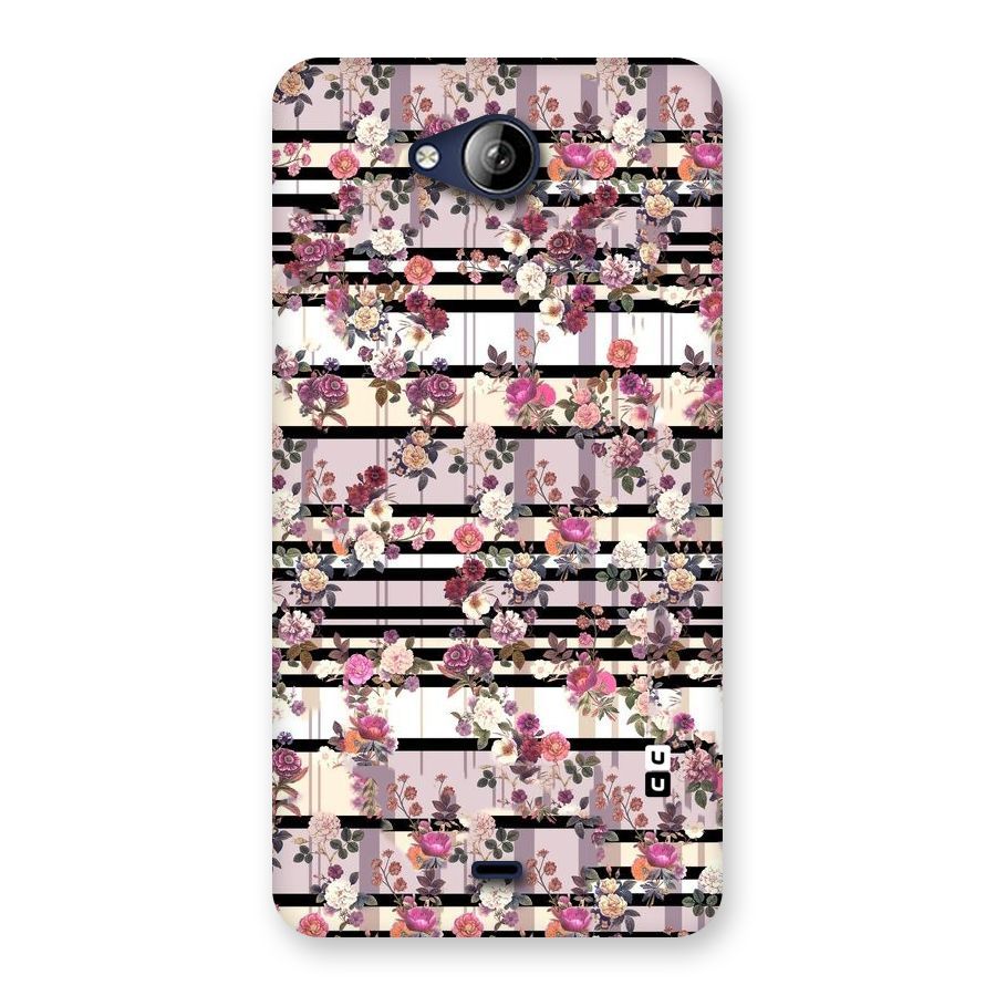 Beauty In Floral Back Case for Canvas Play Q355